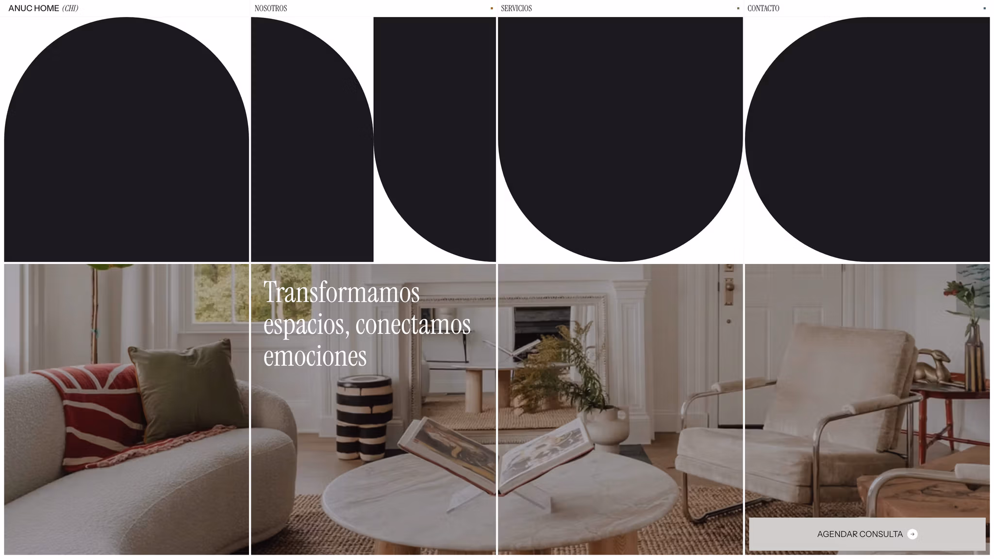 Anuc Home website built on UnUse Domain